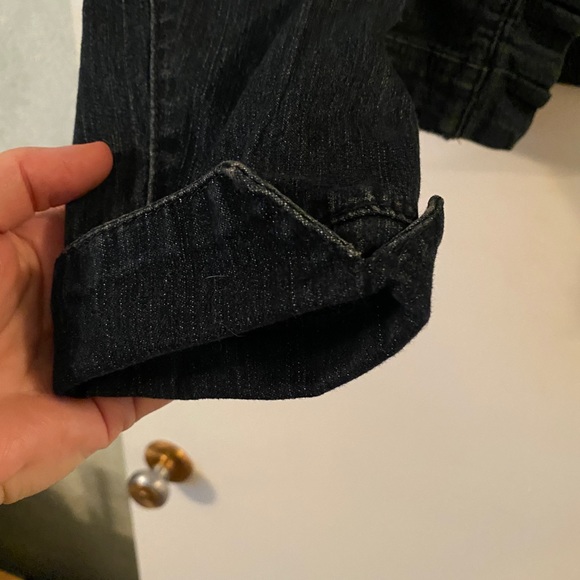 Denim Pleated Jacket - Picture 3 of 5